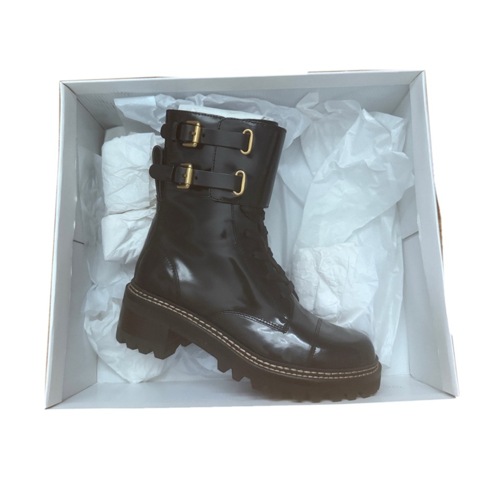 See by Chloe Mallory Biker Ankle Boot ***BRAND NEW